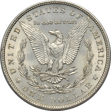 Four 1899, ANACS MS-63, MS-62, MS-61, and MS-60 details/cleaned