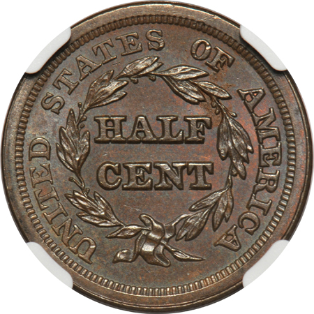1853 C-1 NGC MS-65 BN