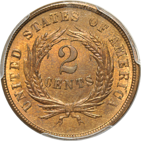 1865 PCGS MS-65RB