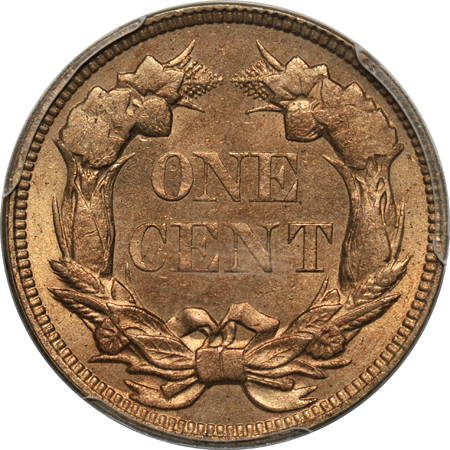 1858 Large Letters PCGS MS-65