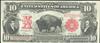 1901 $10 Bison Fr# 116 - VF