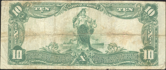 1902 $10 Blue Seal - Ramsey, IL Charter #9895 - F