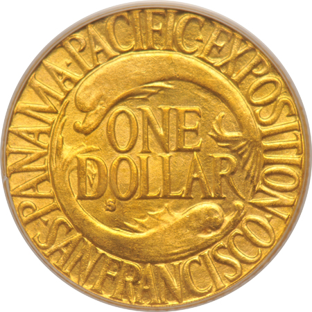 1917 McKinley NGC MS-62, and a 1915-S Panama-Pacific PCGS AU-58