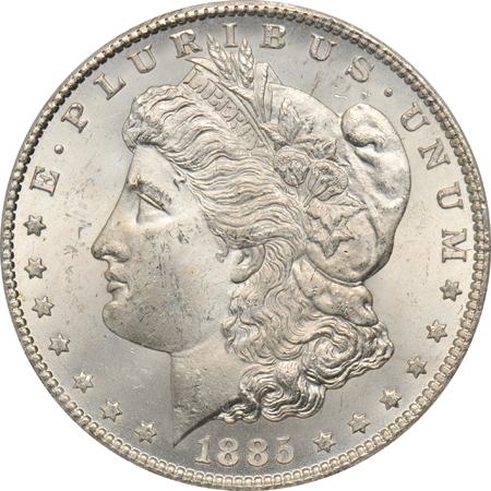 Two 1885-CC, ICG MS-63, and NTC as described