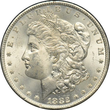 1882-CC, 1883-CC, and 1884-CC, all GSA NGC MS-64