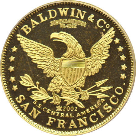 Justh and Hunter $10 California Gold restrike