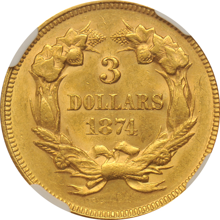 1874 NGC AU-58