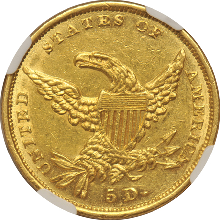 1834 Classic, Plain 4 NGC AU-58