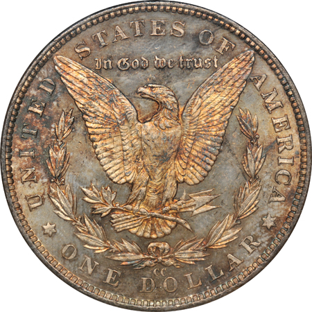 1883-CC NGC MS-65, plus an 1887 PCGS MS-65 (green label)