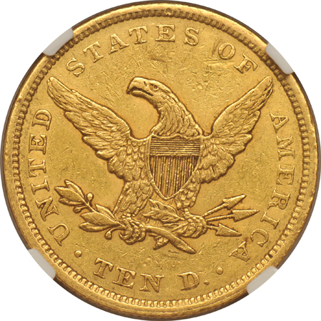 1855 NGC AU-55 CAC