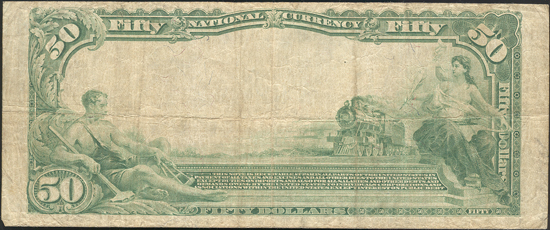 1902 $50 Blue Seal - Abilene, KS Charter #3777 - F