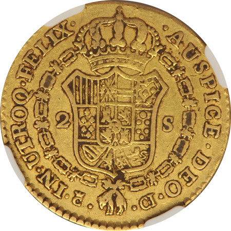 World - Five 19th century gold coins certified by NGC