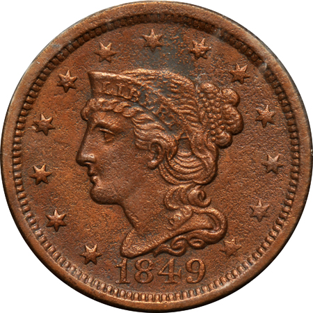 Group of 47 large cents