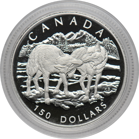 Canada - 1998 Platinum Grey Wolf Proof Set