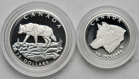 Canada - 1998 Platinum Grey Wolf Proof Set