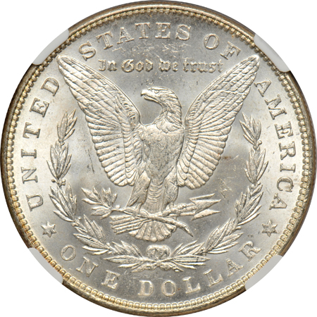 Twenty Morgan dollars certified MS-64 by NGC