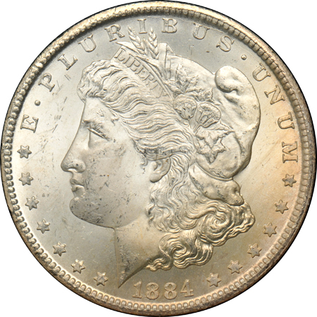 Eleven GSA CC dollars.  Three 1882-CC, three 1883-CC, and five 1884-CC