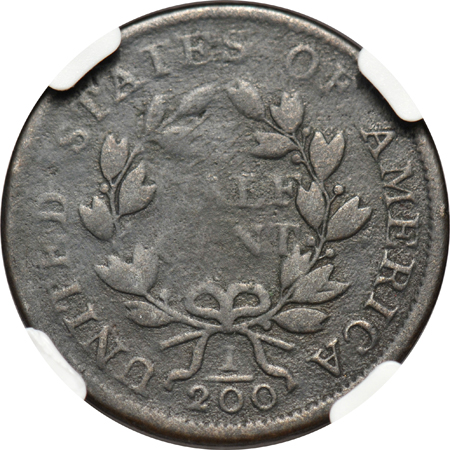 1802/0 Reverse of 1802, C-2 NGC Good details/environmental damage