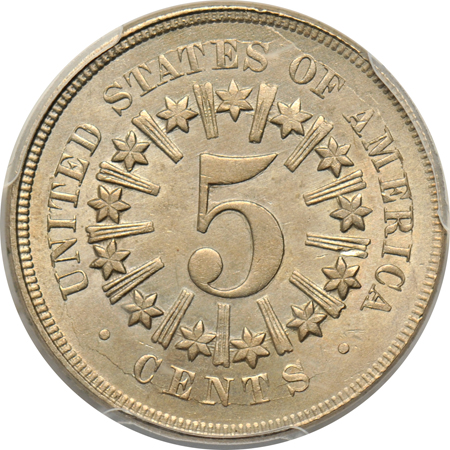 1866 Rays PCGS MS-65
