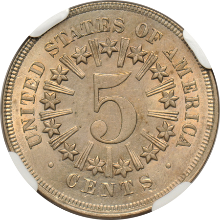 1866 Rays NGC MS-64