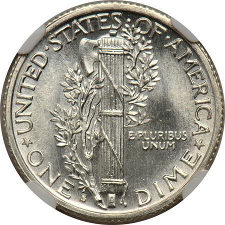 Seven 1940-S, all NGC MS-67 FB