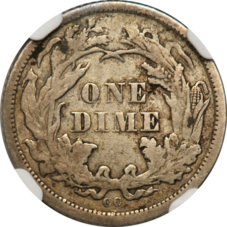 1872-CC NGC XF details/bent