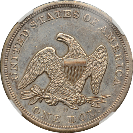 1860-O NGC AU details/improperly cleaned
