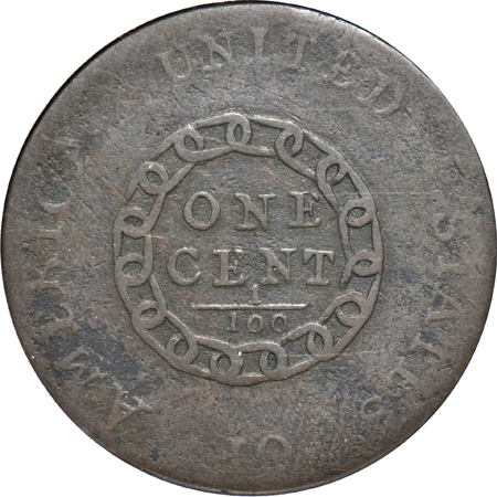 1793 Chain "America" S-4 NGC VG-10
