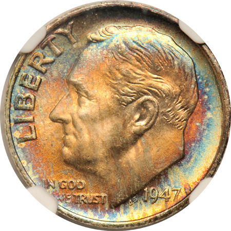 1983 No S NGC PR-68 Ultra Cameo, plus a1947-S NGC MS-66 Star