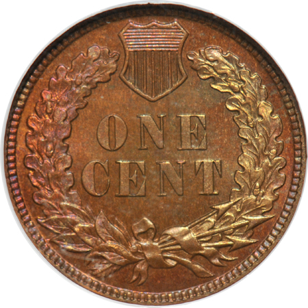 Four Indian-head cents