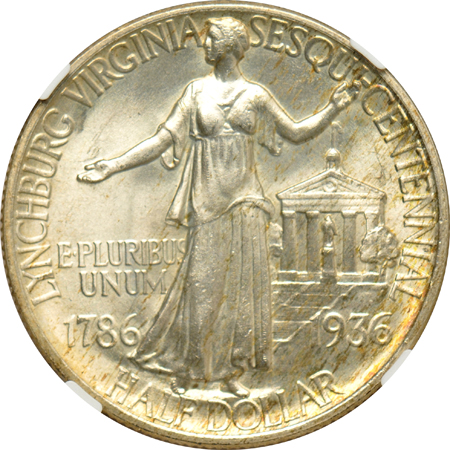 Four commemorative half-dollars certified by NGC