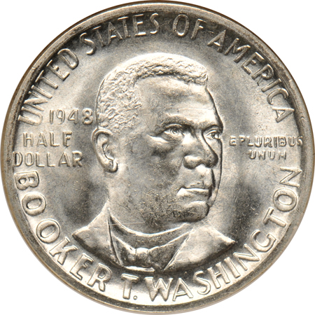 1948-P,D, S Washington, Booker T. set, all NGC MS-66