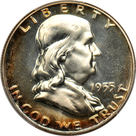 Six proof Franklin half-dollars, all PCGS certified