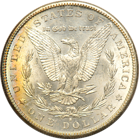 Six Morgan dollars