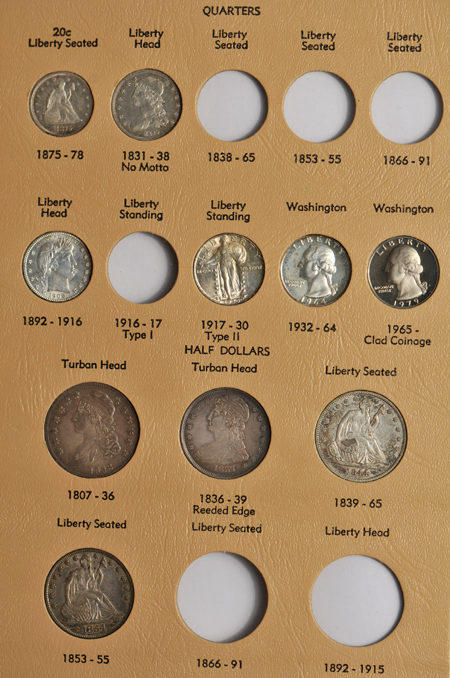 United State type set collection in a Dansco 7070 album