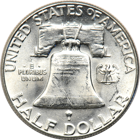 Group of 140 Uncirculated Franklin half-dollars