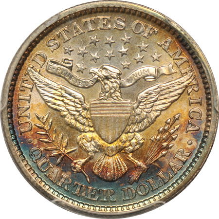 1831 Bust dime, and an 1893 Barber quarter, both PCGS Genuine