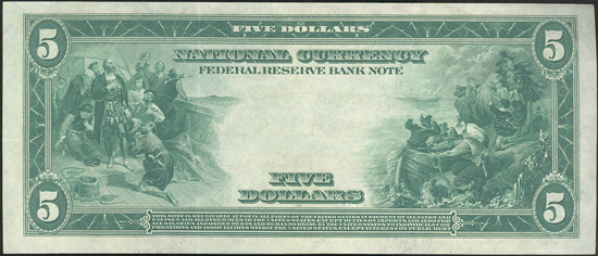 1918 $5 St. Louis Fr# 796 - XF
