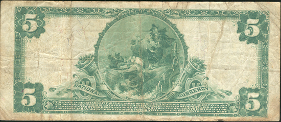 1902 $5 Blue Seal - O'Fallon, IL Charter #6924 - VF
