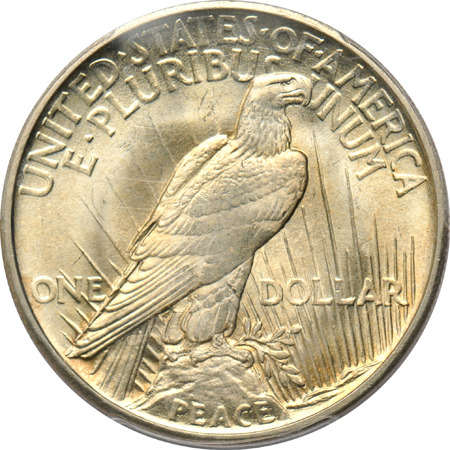 1921 Peace, High Relief PCGS MS-64