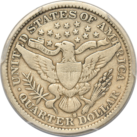 1901-S PCGS F details/cleaning