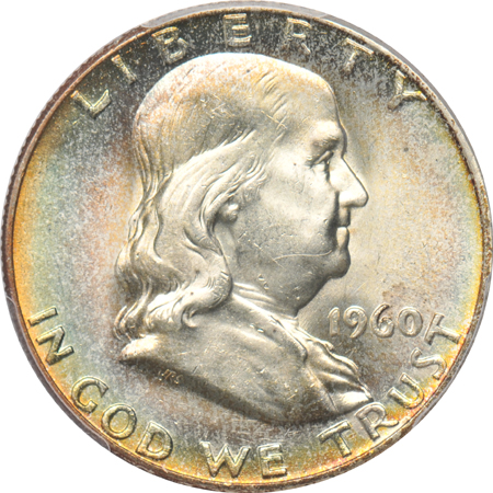 1954 MS-66, 1960 MS-64FBL, and 1963 MS-65, all PCGS