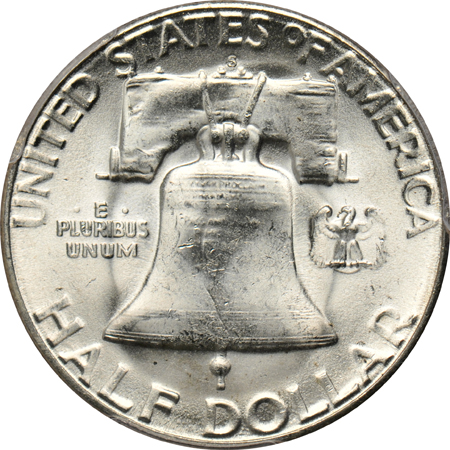 1951-S MS-65+, and three 1953-S MS-65+, all PCGS