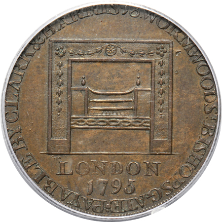 1795 Washington 1/2 P, Small Buttons, Reeded Edge PCGS MS-62