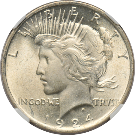 1922, 1923, and 1924, all NGC MS-66