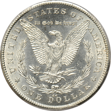 1878-CC MS-62, 1878-CC MS-63, and an 1880-CC MS-62, all PCGS