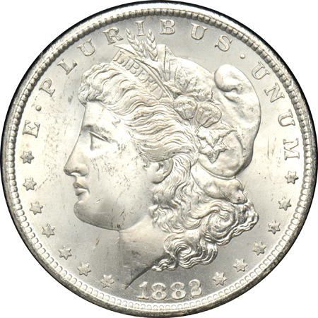 Four CC GSA Morgan dollars certified by NGC
