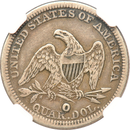 1854-O Arrows - Huge O NGC VF-30