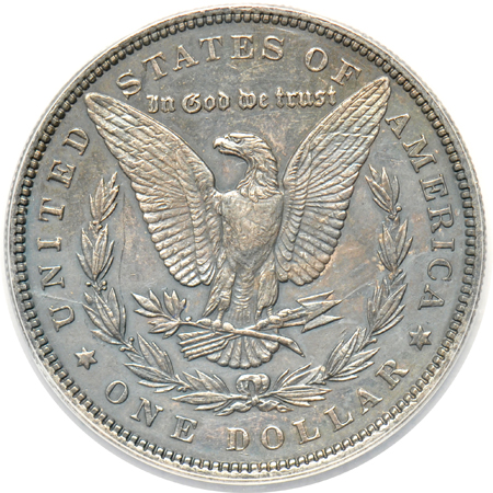 1877-S Trade dollar, 1893 Morgan dollar, and 1928 Peace dollar, all AU details