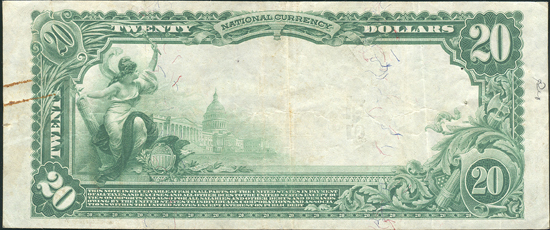 1902 $20 Blue Seal - Galesburg, IL Charter #241 - VF